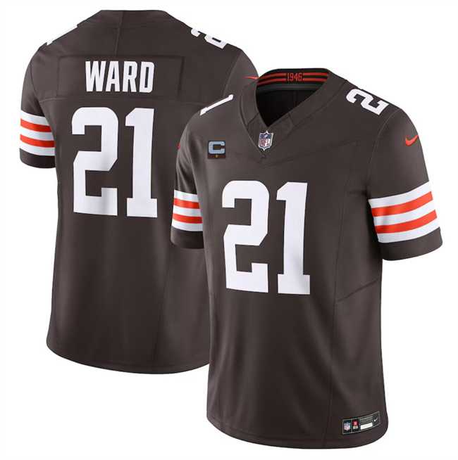 Men & Women & Youth Cleveland Browns #21 Denzel Ward Brown 2024 F.U.S.E. With 1-Star C Patch Vapor Untouchable Limited Stitched Jersey->dallas cowboys->NFL Jersey